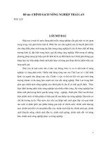 CS nông nghiệp thái lan