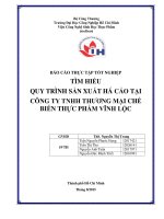 Tìm hiểu quy trình sản xuất há cảo tại công ty TNHH thương mại chế biến thực phẩm vĩnh lộc