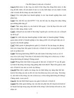 CÂU HỎI QUẢN LÝ NHÀ NƯỚC VỀ KINH TẾ