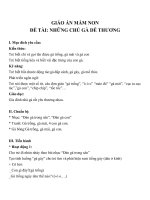 Giáo án đề tài những chú gà dễ thương (chương trình đổi mới) 