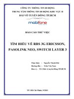 Tìm hiểu về RBS 3g ericsson, pasolink neo, switch layer 3
