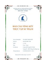 báo cáo thực tập sư phạm tại trung tâm NN và BDVH thăng tiến thăng long và trường THPT nguyễn chí thanh