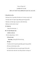 Giáo án tiếng việt 3 tuần 4 bài luyện từ và câu   mở rộng vốn từ gia đình, ôn tập câu ai là gì 