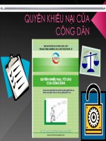 Quyền khiếu nại của công dân