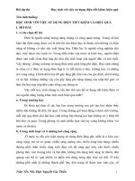 bài dự thi vận dụng kiến thức liên môn giải quyết tình huống thực tiễn học sinh với việc sử dụng điện tiết kiệm hiệu quả