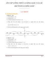 Lý thuyết lượng giác tổng hợp