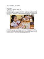 Văn tự giới thiệu về bản thân 