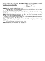 Đề thi HK II Công Nghệ 6 (2010 2011)