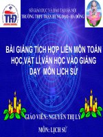 Bài giảng tích hợp liên môn lịch sử
