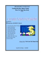 Những quyết định về quản trị kênh phân phối  thực trạng công ty bia heineken 