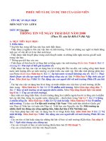 hồ sơ dự thi dạy học tích hợp liên môn tiết 39 thông tin về ngày trái đất năm 2000