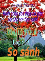 Bài giảng tiếng việt 3 tuần 5 bài luyện từ và câu   so sánh 