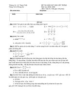 Đề thi học sinh giỏi cấp trường Toán 6