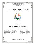 BÀI GIẢNG THẤU KÍNH MỎNG