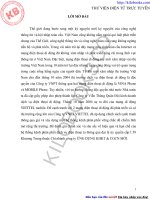 Thực trạng quản lý kênh phân phối của công ty viễn thông quân đội thông qua đại lý ủy quyền cấp i 