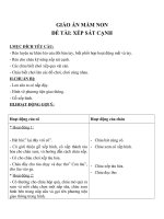 Giáo án đề tài xếp sát cạnh (chương trình đổi mới) 