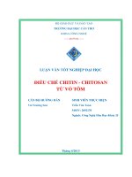 điều chế chitin – chitosan từ vỏ tôm