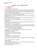 dạy học chủ đề tích hợp liên môn oxi không khí