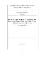 Đối sách của các quốc gia và vùng lãnh thổ ở Đông Bắc Á về biến đổi khí hậu và các vấn đề môi trường giai đoạn 2001  2020