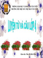 Luyện từ và câu (Lớp 4   Tuần 34): Mở rộng vốn từ: Lạc quan   Yêu đờ