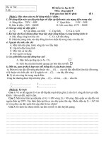 ĐỀ THI KỲ II ( CÓ MA TRẬN)