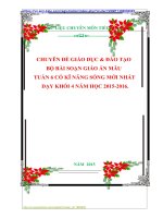 CHUYÊN ĐỀ GIÁO DỤC  ĐÀO TẠO  BỘ BÀI SOẠN GIÁO ÁN MẪU  TUẦN 6 CÓ KĨ NĂNG SỐNG MỚI NHẤT  DẠY KHỐI 4 NĂM HỌC 20152016.