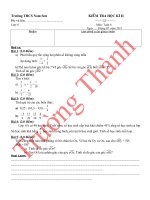 Kiểm tra HKII toán 6  cực chuẩn