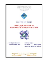 tổng hợp zeolite 4a kích thước micro từ kaolin