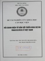 hải quan điện tử gắn với triển khai dự án vnaccs vcis ở việt nam
