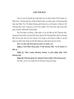 Thực trạng, phương hướng và giải pháp phát triển thương mại tại Bộ thương mại  vụ kế hoạch và đầu tư