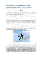 Nghị luận xã hội về sự thành công 