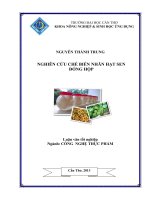 nghiên cứu chế biến nhãn hạt sen đóng hộp