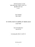 tư tưởng nhân của khổng tử trong sách luận ngữ