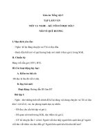 Giáo án tiếng việt 3 tuần 11 bài tập làm văn   nghe   kể tôi có đọc đâu, nói về quê hương 