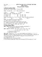 ĐỀ + DAP AN  TOÁN 7   HKII.doc