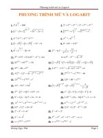 Phương trình mũ và logarit