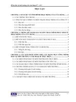 ĐỀ ÁN BẢO VỆ MÔI TRƯỜNG DỰ ÁN CỬA HÀNG KINH DOANH