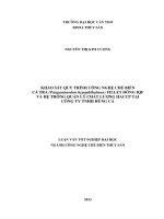 khảo sát quy trình công nghệ chế biến cá tra (pangasianodon hypophthalmus) fillet đông iqf và hệ thống quản lý chất lượng haccp tại công ty tnhh hùng cá