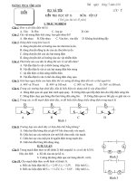 Kiểm tra học kỳ 2 Vật lý 7 2011