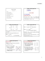 Bài giảng Toán cao cấp: Chương 1  GV. Ngô Quang Minh