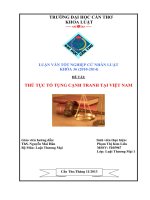 thủ tục tố tụng cạnh tranh tại việt nam