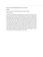 Kể lại một việc tốt em đã làm để góp phần bảo vệ môi trường 