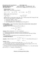 DE THI HOC KI II. KHỐI 11 + ĐÁP ÁN