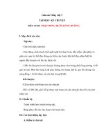 Giáo án tiếng việt 3 tuần 7 bài tập đọc   trận bóng dưới đường 