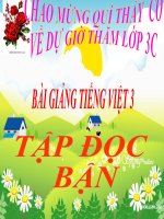 Bài giảng tiếng việt 3 tuần 7 bài tập đọc   bận 