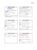 Bài giảng Toán cao cấp: Chương 7  Ngô Quang Minh