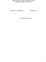 Tuyển chọn các đề thi toán 7