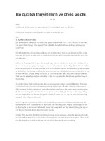 Bố cục bài thuyết minh về chiếc áo dài 