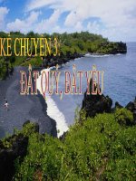 Bài giảng tiếng việt 3 tuần 11 bài kể chuyện   đất quý, đất yêu 