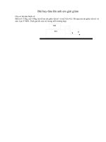 bài toán cơ hay nhờ anh em giải giùm.